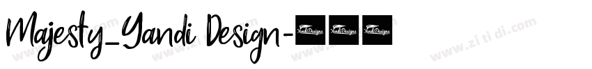 Majesty_Yandi Design字体转换